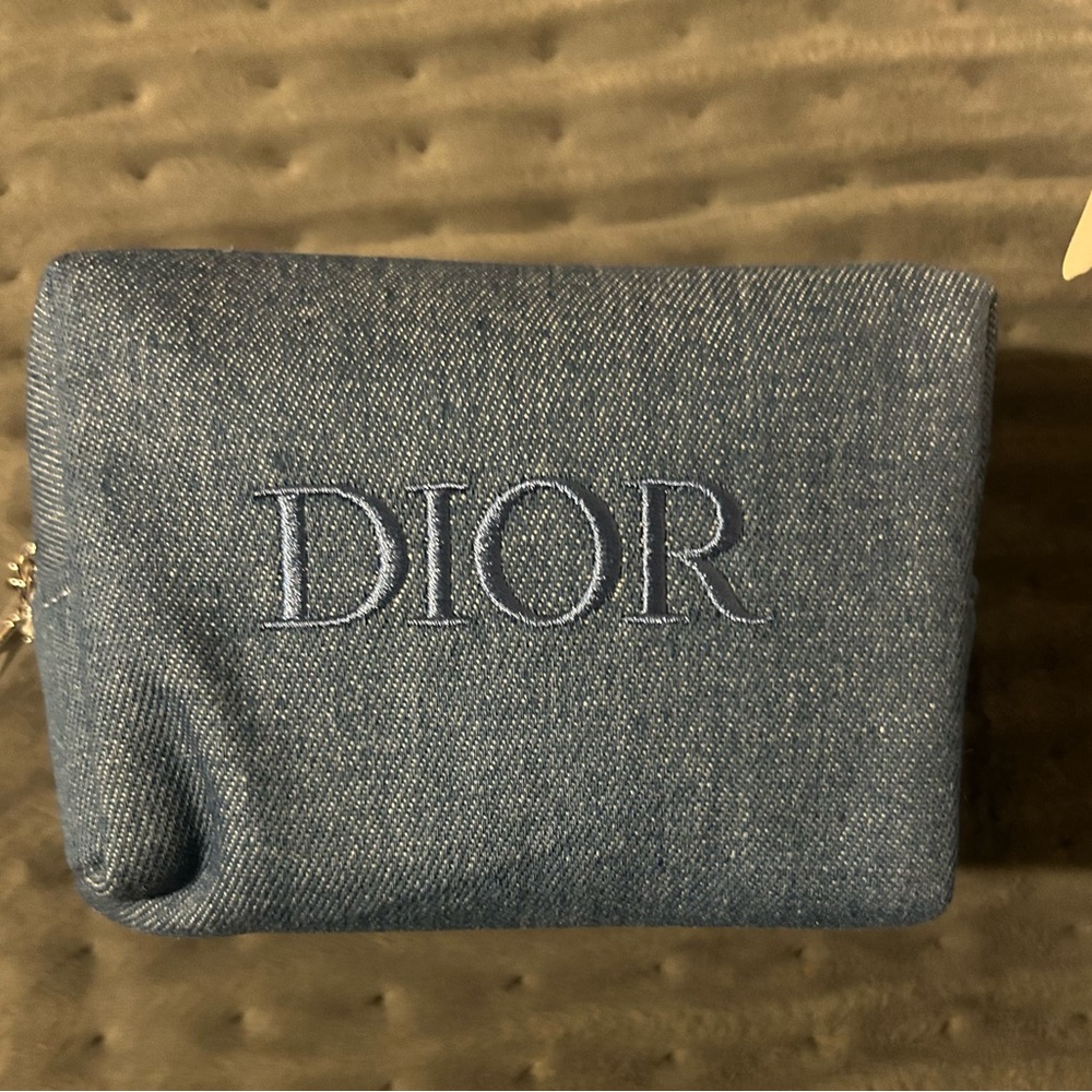 Dior Denim Blue Cosmetic Pouch